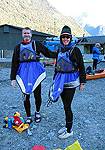 Brett and Karen in kayaking gear at Milford Sound
